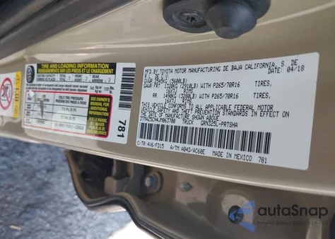 2018 Toyota Tacoma Trd Off Road из США, поврежденный, VIN 3TMAZ5CN4JM063700